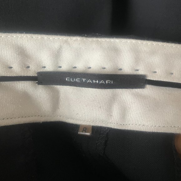 Elie Tahari Black Wool Stretch Trouser Pants Size 8 Workwear Office - Picture 6 of 8